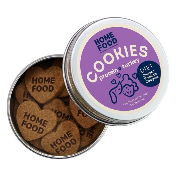 Protein cookies with turkey for dogs HOME FOOD, 80 g