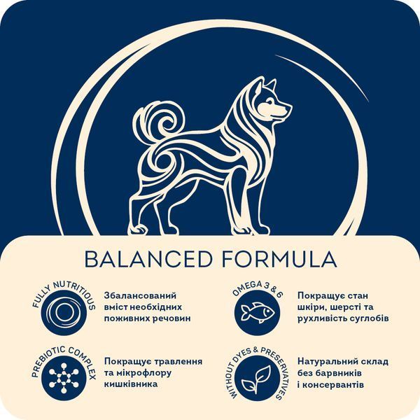 Сухий корм HOME FOOD для активних дорослих собак середніх порід &ldquo;Яловичина&rdquo; Active Balanced Formula, 300 г 1118003 фото