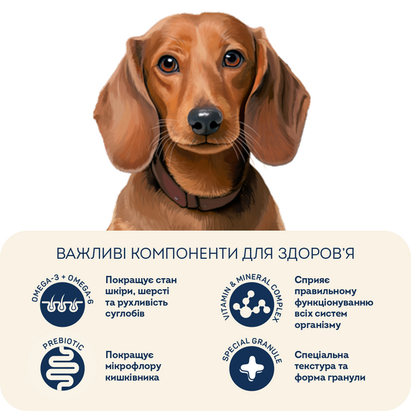 Complete grain-free hypoallergenic dry food HOME FOOD for small breed adult dogs Duck and Turkey, 1.6 kg
