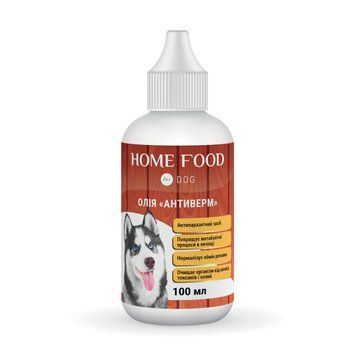 Фітомін для собак HOME FOOD олія "Антиверм" Антипаразитний засіб, 100 мл 1013010 фото