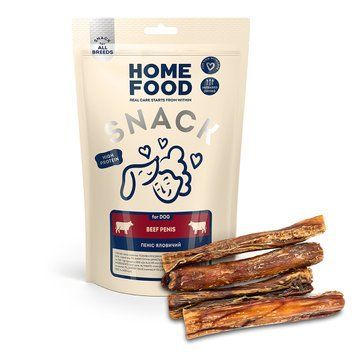 Snack for dogs HOME FOOD Beef penis, 80 g